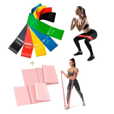 Imagem de Kit 5+2 Faixa Elástica Super Mini Band Para Treino Exercícios