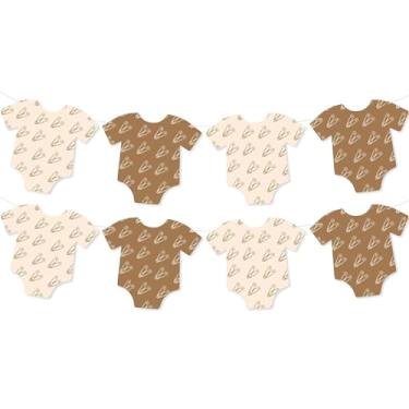 Imagem de Body Twin Banner de chá de bebê - Não-faça você mesmo, decorações de chá de bebê para gêmeos, suprimentos de festa de aniversário para meninas, meninos, glitter