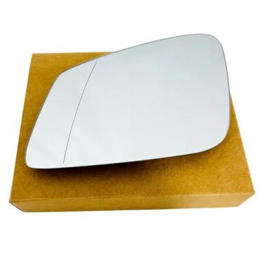 Imagem de CAMIL Vidro retrovisor lateral, vidro de substituição de espelho externo aquecido para lentes compatível com BMW F20 1/F22 2/F30 3/F32 F36 4/F10 5/F07 5GT/F06 6/F01 7/E84 X1 Series (lado esquerdo do