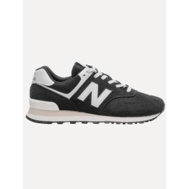 Imagem de Tênis New Balance Masculino Casual Suede U574v2 White Preto-Masculino