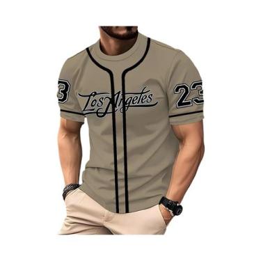 Imagem de Camiseta Casual Esportiva Masculina Leve E Macia Com Estampa Digital 3