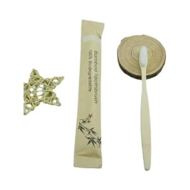 Imagem de Escova De Dente De Carvão De Bambu Com Cerdas Macias E Coloridas, Vega