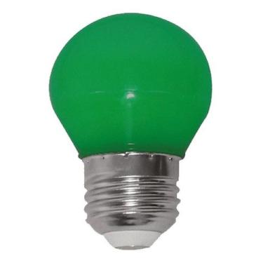 Imagem de Lâmpada Led Modelo Bolinha Led 1w Rosca E27 Verde110v