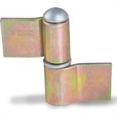 Imagem de Dobradica Cilindrica Gonzo Jocec Com Aba Bicromatizado No. 3 81107 - K