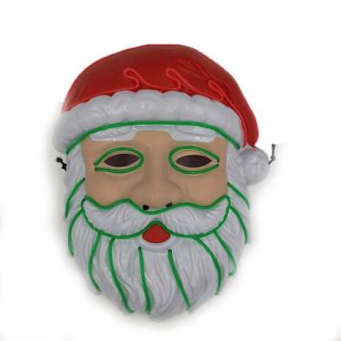 Imagem de Máscara de plástico, capa facial completa, Natal, Papai Noel - yiweisa