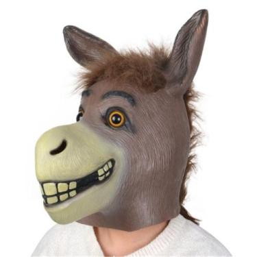 Imagem de Halloween Cosplay Shreks Donkey Mask Headgear Latex para adultos - yiw