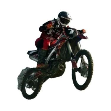 Imagem de Pôster De Arte De Parede Com Cena De Motocicleta Off-road No Deserto E