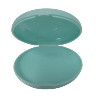 Imagem de Estojo para protetor bucal simples redondo invisalign - VKG, Verde cla