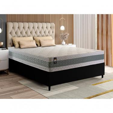 Imagem de Cama Box Espuma Oxford Casal 138x188 Verde King House