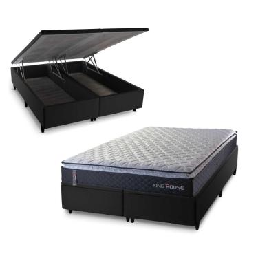 Imagem de Cama Box Baú Dakota Espuma D33 Queen 158x198 King House