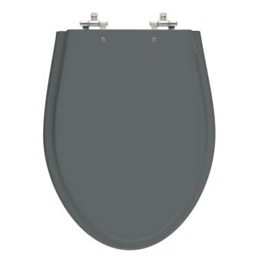 Imagem de Assento Sanitário Absolute Quartzo (Cinza Escuro) Tampa para Vaso Idea