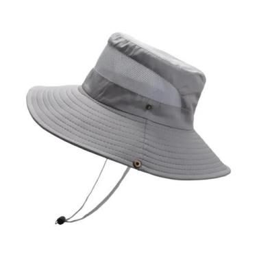 Imagem de Chapéu De Pescador De Poliéster Respirável Para O Verão, Com Aba Larga