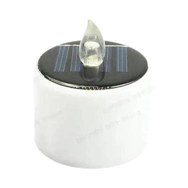 Imagem de Velas LED Solares Sem Fumaça, Impermeáveis E Reutilizáveis Para Ilumin
