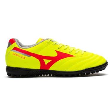 Imagem de Chuteira Mizuno Morelia Club AS Society, Amarelo, Vermelho, 42