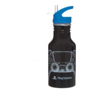 Imagem de Garrafa Squeeze de Alumínio Playstation X-Ray 500ml Pacific, preto