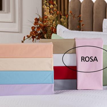 Imagem de Capa Fronha De Xuxão Avulsa Travesseiro De Corpo Cores Lisas 1,45m X 45cm - Percal 140 Fios 100% Algodão Cor Rosa