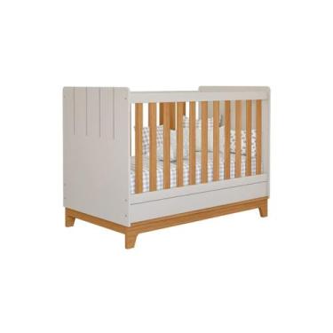 Imagem de Berço Permobili Biscoito Retro Americano mini cama MDF -, Off/Nature