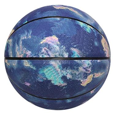 Imagem de MINDCOLLISION Bola de basquete colorida, individual, sintético híbrido macio, tamanho padrão 7, adequado para ambientes internos e externos, estilo 9