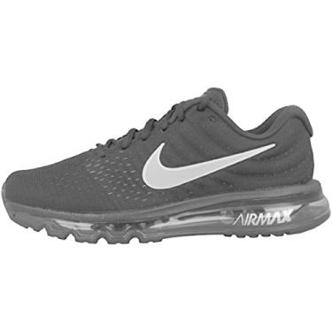 Imagem de NIKE Womens Air Max 2017 Low Top Lace Up Running Sneaker, Black/White, Size 10.0