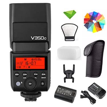 Imagem de Godox V350C Flash para Canon 1/8000s HSS 2.4G GN36 500 Full Power Flashs 2000mAh TTL Câmera Speedlight para Canon 6D 80D 77D 70D 60D 50D 40D 30D 800D 750D/760D 700D 650D 600D 550D 500D etc