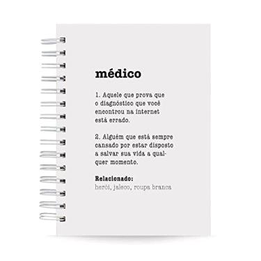 Imagem de Caderno Médico Capa Dura 125 Folhas 90g Pautado A5