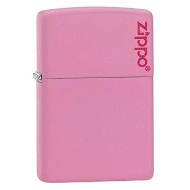 Imagem de Zippo Isqueiro de bolso com logotipo fosco rosa