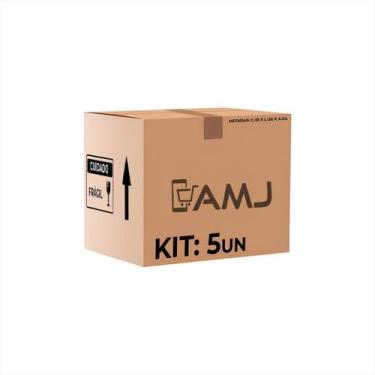 Imagem de Kit Caixas de Papelão Para Mudança Medidas 33x26x24 - AMJ, Kit C/5