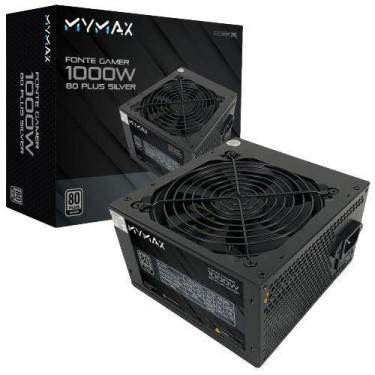 Imagem de Fonte Gamer Atx 1000W, 80 Plus Silver Pfc Ativo Mpsu/Fp1000w - Mymax