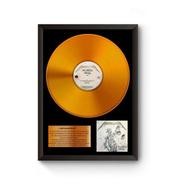 Imagem de Quadro Disco De Ouro And Justice For All Poster - Fanarte