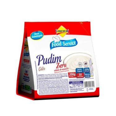 Imagem de Pudim Lowçucar Zero Açúcares Sabor Coco 200g - Lowçucar Food Service