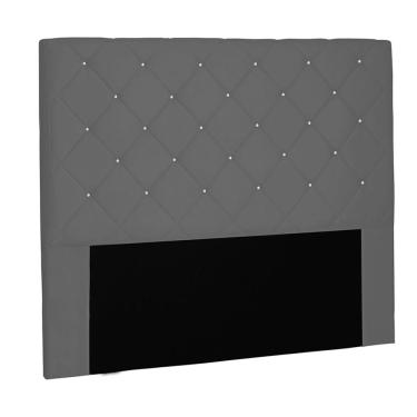 Imagem de Cabeceira Cama Box Solteiro 90cm Tânia Suede Cinza - Sheep Estofados Cor Cinza