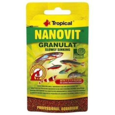 Imagem de Ração Tropical Nanovit Granulat 10g (sachet) Peixes Pequenos