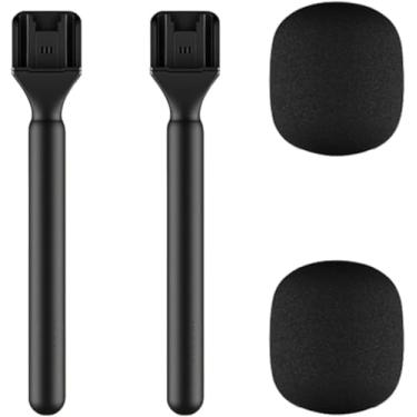 Imagem de Alça de microfone, suporte de microfone para DJI/DJI Mini, Rode Wireless GO, Hollyland Lark/Lavalier, adaptador portátil para microfone de entrevista sem fio, suporte de microfone para vlogging