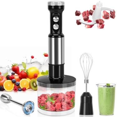 Imagem de Mixer 5 em 1, Mixr 5 em 1 1000W, Míxer Inox 220V, Mix 5 em 1, Mixer Portatil, Copo Medidor de 800ml, Mix Processador