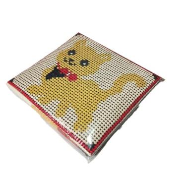 Imagem de Kit para iniciantes em bordado em tela, incluindo fios, agulhas e manual de tapeçaria com meia agulha(001)