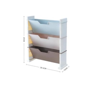 Imagem de Escritório Organizador de mesa, bandeja papel para cartas, 3 camadas, porta-arquivos para revistas, para escritório, casa e escola Organizador de mesa(Beige)