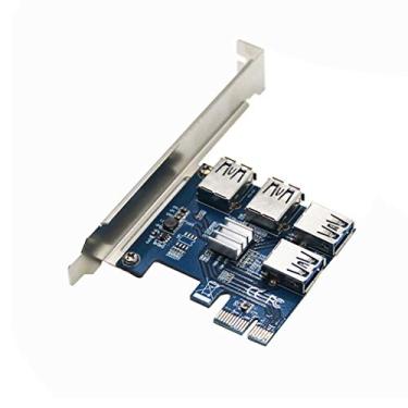 Imagem de YinaLoi Cartão Riser PCI-E USB 3.0 PCIe porta multiplicador PCI Express PCIe 1 a 4 PCI-E para PCI-E para máquina de mineração BTC