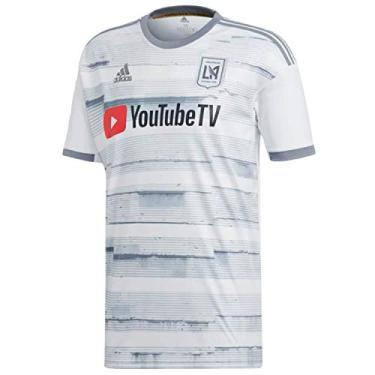 Imagem de Camiseta de futebol Adidas Los Angeles Fc adulto fora réplica (7417ALFDAZNLGF), Branco, Large