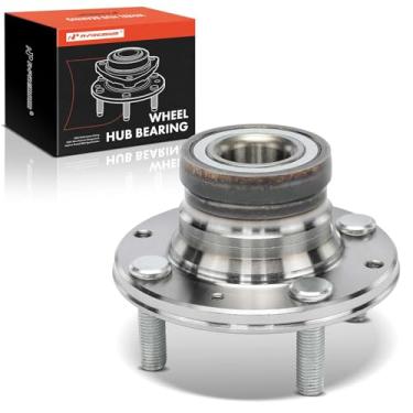 Imagem de A-Premium Rolamento de roda traseira e conjunto de cubo com 4 terminais compatíveis com Mitsubishi Mirage 1993 e Dodge Colt 1993-1994 e Eagle Summit 1993-1996 e Plymouth Colt 1993-1994, com ABS de 4