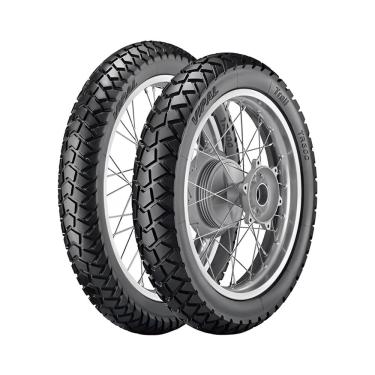 Imagem de Par Pneu Vipal 90/90-19 E 120/80-18 TR300 Cb400 Cb450 Tdm225