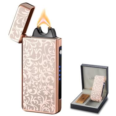 Imagem de YOZWOO Isqueiro Elétrico Recarregável USB Isqueiro de Plasma de Alta Potência À Prova de Vento Isqueiros Eletrônicos para Velas, Incenso, Fogos de Artifício com Caixa de Presente de Alta Qualidade