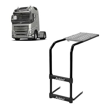 Imagem de Escada Volvo FH Tanque Arla 90 Litros Preto 3 Degraus