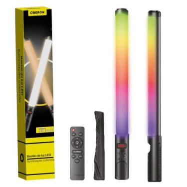 Imagem de Bastão de Luz Led Iluminação Colorida Rgb Profissional Com Controle - 