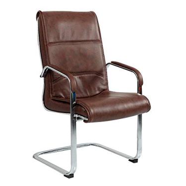 Imagem de Mesa de escritório de couro para computador, almofada dupla, arco de videogame, pé ergonômico para escritório, sala de reuniões