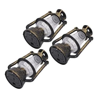 Imagem de Hztyyier Lâmpada de Querosene para Casa de Bonecas, Faça você Mesmo, Luz retrô Iluminada para Casa de Bonecas para Decoração 1/12 1/6, 3 Peças de Lâmpada de Querosene Em Miniatura como Adereço de