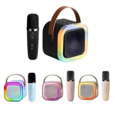 Imagem de Caixa de Som Portátil com Microfone Sem Fio – KTV Mini Speaker OG | Bluetooth 5.3, Karaokê, Alta Sensibilidade e Longo Alcance
