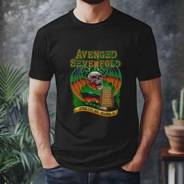 Imagem de Camiseta Avenged Sevenfold Heavy Metal Lifestyle 100%algodao, Preto, g