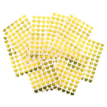 Imagem de Adesivos de coração para gráficos de recompensa autoadesivo folha dourada adesivo de coração decorativo dia dos namorados decalques artesanato scrapbooking enfeite