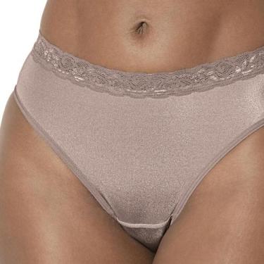 Imagem de Calcinha Biquíni DeMillus 53457 Cintura Alta, Bege rosado, G