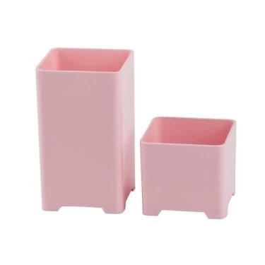 Imagem de Porta Lápis/Clips Rosa Pastel Waleu